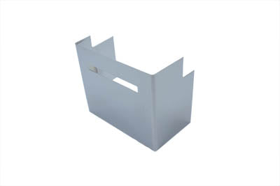 V-Twin Chrome Battery Side Cover with Single Slot View Hole - 42-0501