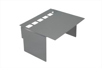 V-Twin Chrome Battery Side Cover with Square View Holes - 42-0502