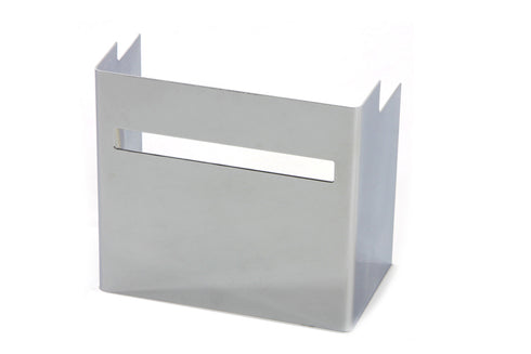 V-Twin Chrome Battery Side Cover with Single Slot View Hole - 42-0505