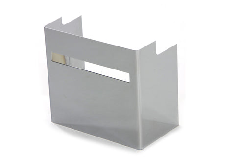 V-Twin Chrome Battery Side Cover with Single Slot View Hole - 42-0505