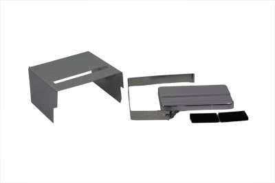 V-Twin Chrome Slotted Battery Cover Kit - 42-0542