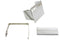 V-Twin Chrome Square Battery Cover Kit - 42-0543
