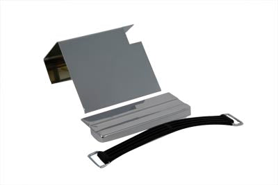 V-Twin Battery Cover Kit Chrome Smooth - 42-0549