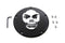 V-Twin Black Derby Cover with Chrome Skull - 42-0559