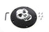 V-Twin Black Derby Cover with Chrome Skull - 42-0559