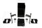 V-Twin Black 6 Volt Battery Box Kit - 42-0565