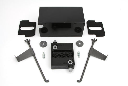 V-Twin Black 6 Volt Battery Box Kit - 42-0565