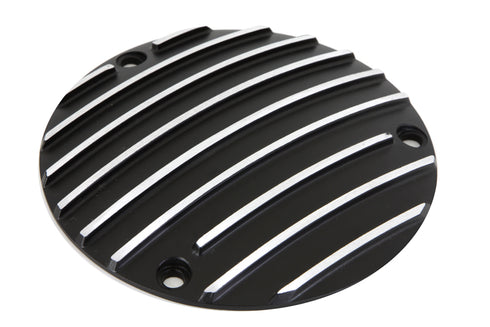 V-Twin Finned Derby Cover Black - 42-0632