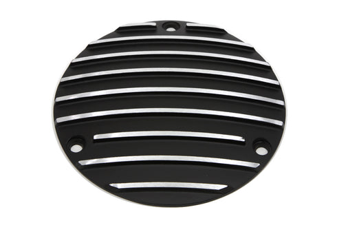 V-Twin Finned Derby Cover Black - 42-0632