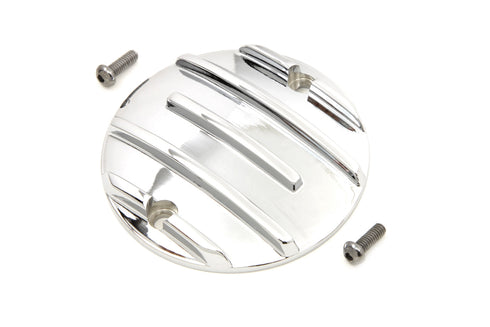 V-Twin Finned Ignition System Cover Chrome - 42-0638
