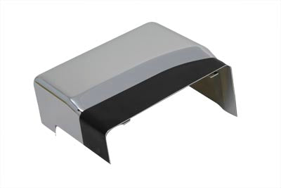 V-Twin Battery Top and Side Cover Chrome with Black Accent - 42-0701