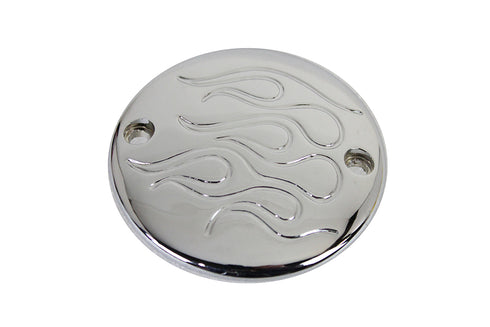 V-Twin Chrome 2-Hole Flame Ignition System Cover - 42-0748