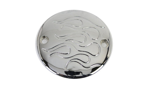 V-Twin Chrome 2-Hole Flame Ignition System Cover - 42-0748