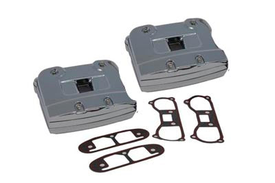 V-Twin Chrome Rocker Box Cover Set - 42-0754