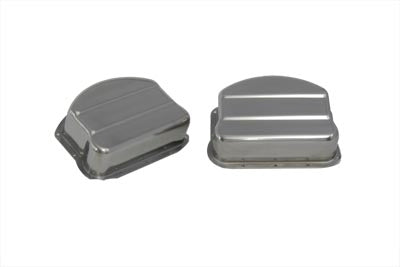 V-Twin Replica Stainless Steel Panhead Valve Cover - 42-0771