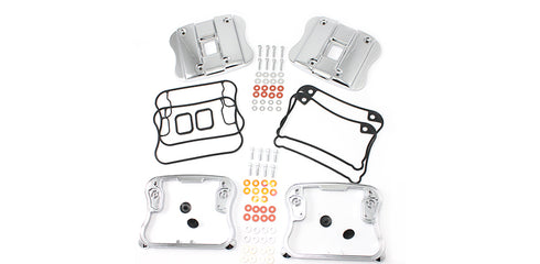 V-Twin Top Rocker Box Cover and D-Ring Kit Chrome - 42-0789