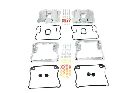 V-Twin Top Rocker Box Cover and D-Ring Kit Chrome - 42-0789