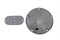 V-Twin 5-Hole Flame Derby and Oval Inspection Set Chrome - 42-0816