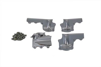 V-Twin Replica Rocker Arm Cover Set Chrome - 42-0863