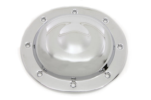 V-Twin Steel Dimple Derby Cover Chrome - 42-0873