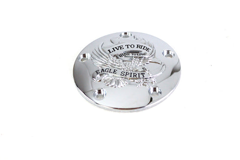V-Twin Live to Ride Ignition System Cover 5-Hole Chrome - 42-0889
