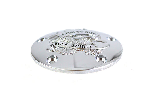 V-Twin Live to Ride Ignition System Cover 5-Hole Chrome - 42-0889