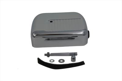 V-Twin Chrome Dual Coil Finned Panhead Style Coil Cover - 42-0891