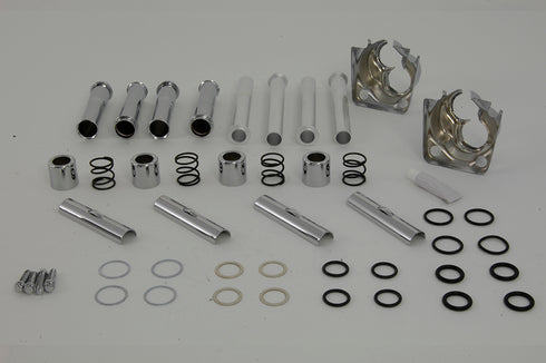 V-Twin Pushrod Cover Set Chrome - 42-0903