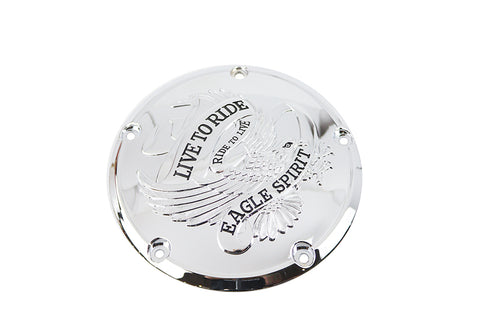 V-Twin Eagle Spirit Derby Cover Chrome - 42-0950