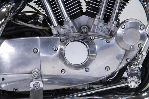 V-Twin Smooth Chrome Ignition System Cover with Hidden Screws - 42-0956