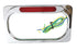 V-Twin License Plate Frame Chrome Billet with LED Top Lamp - 42-0966