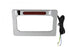 V-Twin License Plate Frame Chrome Billet with LED Top Lamp - 42-0966