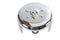 V-Twin Skull Round Horn Cover Chrome - 42-1036