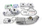 V-Twin Chrome Engine Dress Up Kit - 42-1055