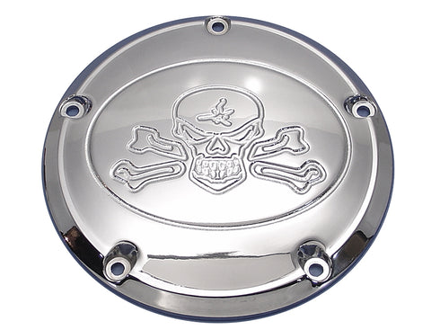 V-Twin Skull Derby Cover Chrome - 42-1057
