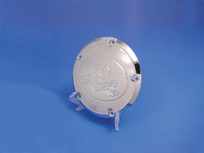 V-Twin Skull Derby Cover Chrome - 42-1057