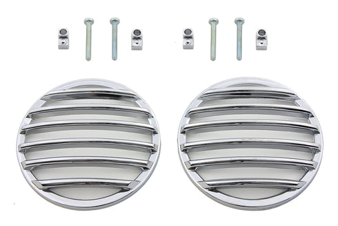 V-Twin Turn Signal Lens Grille Set Chrome - 42-1085
