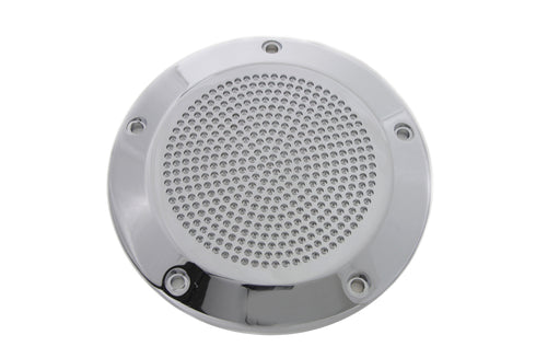V-Twin Chrome Perforated 5-Hole Derby Cover - 42-1089