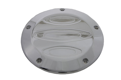 V-Twin Chrome Contour 5-Hole Derby Cover - 42-1091