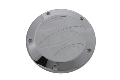 V-Twin Chrome Contour 5-Hole Derby Cover - 42-1091