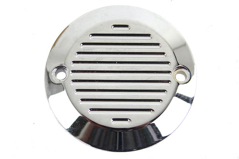 V-Twin Chrome 2-Hole Ball Milled Ignition System Cover - 42-1095