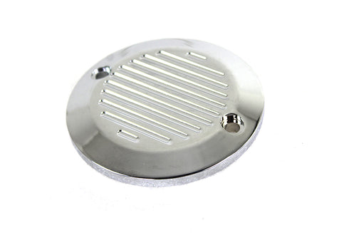 V-Twin Chrome 2-Hole Ball Milled Ignition System Cover - 42-1095