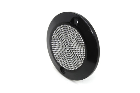 V-Twin Black 2-Hole Perforated Ignition System Cover - 42-1125