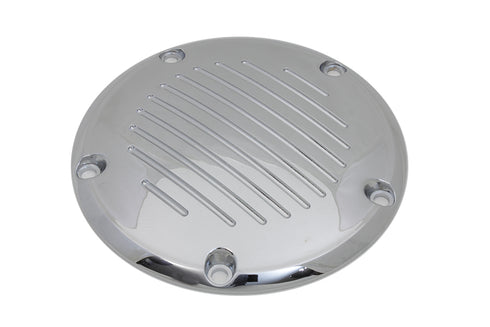V-Twin Chrome Grooved 5-Hole Derby Cover - 42-1141