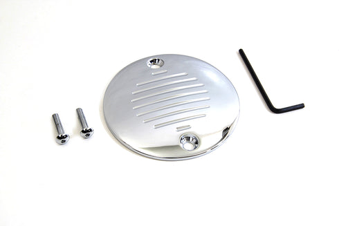 V-Twin Grooved Ignition System Cover 2-Hole Chrome - 42-1146