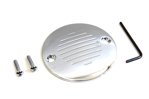 V-Twin Grooved Ignition System Cover 2-Hole Chrome - 42-1148