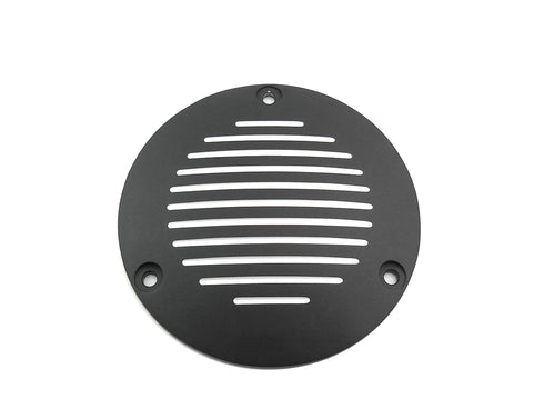 V-Twin Black Grooved 3-Hole Derby Cover - 42-1150