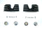 V-Twin Head Bolt and Spark Plug Cover Kit Black - 42-1153