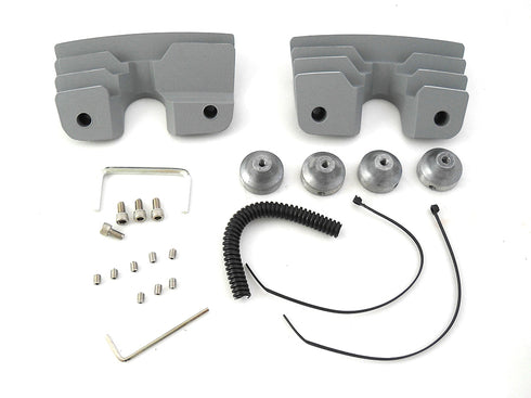 V-Twin Head Bolt and Spark Plug Cover Kit Silver - 42-1154
