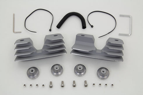 V-Twin Head Bolt and Spark Plug Cover Kit Silver - 42-1154